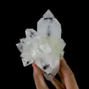 Doubly Terminated Light Green Apophyllite Crystal Cluster – Zeolite Mineral Specimen from Jalgaon - image 2