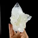 Doubly Terminated Light Green Apophyllite Crystal Cluster – Zeolite Mineral Specimen from Jalgaon - image 9