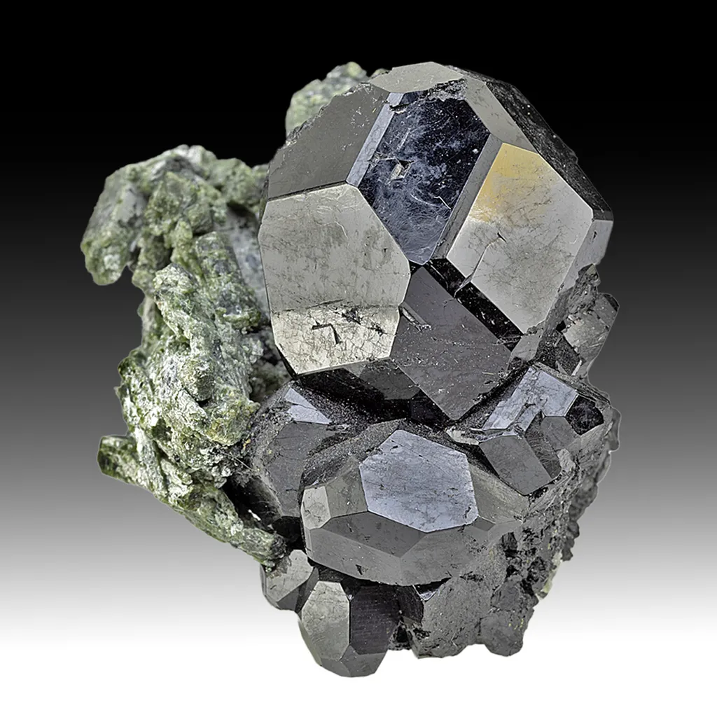 Dravite-Uvite with Actinolite image
