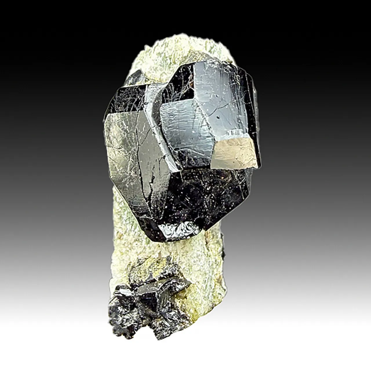 Dravite-Uvite with Tremolite - image 1