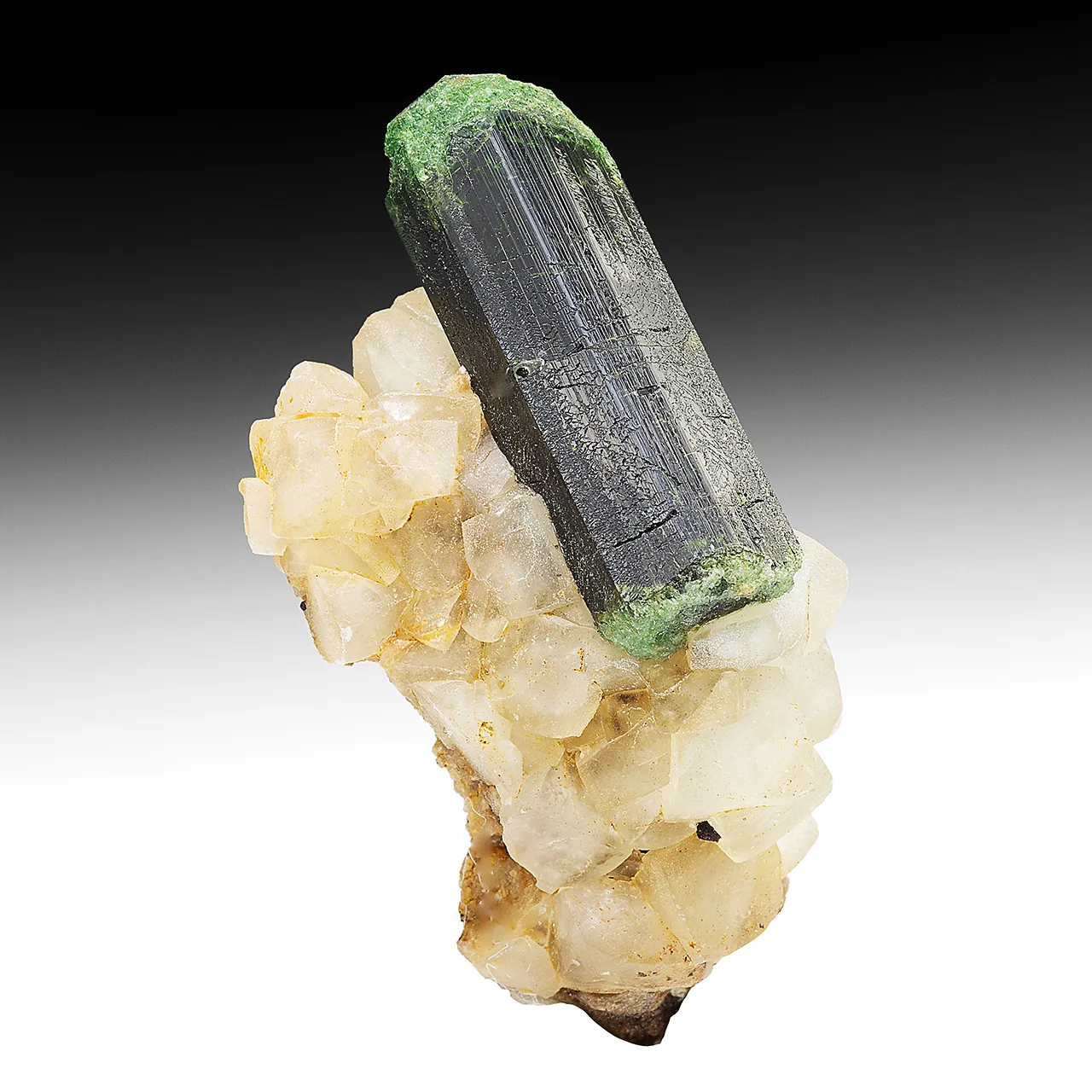 Dravite with Calcite - image 1