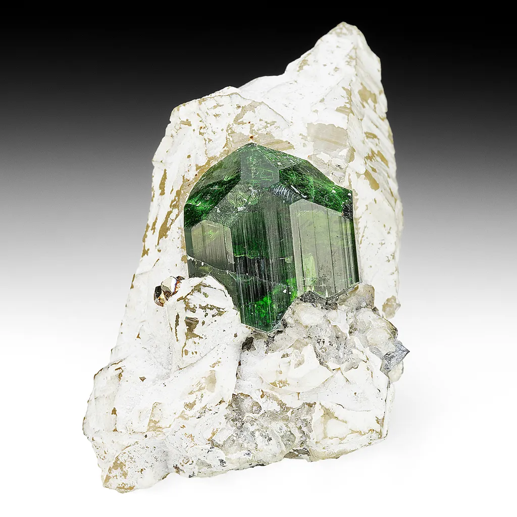 Dravite with Calcite image