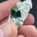 Dravite with Calcite - image 2