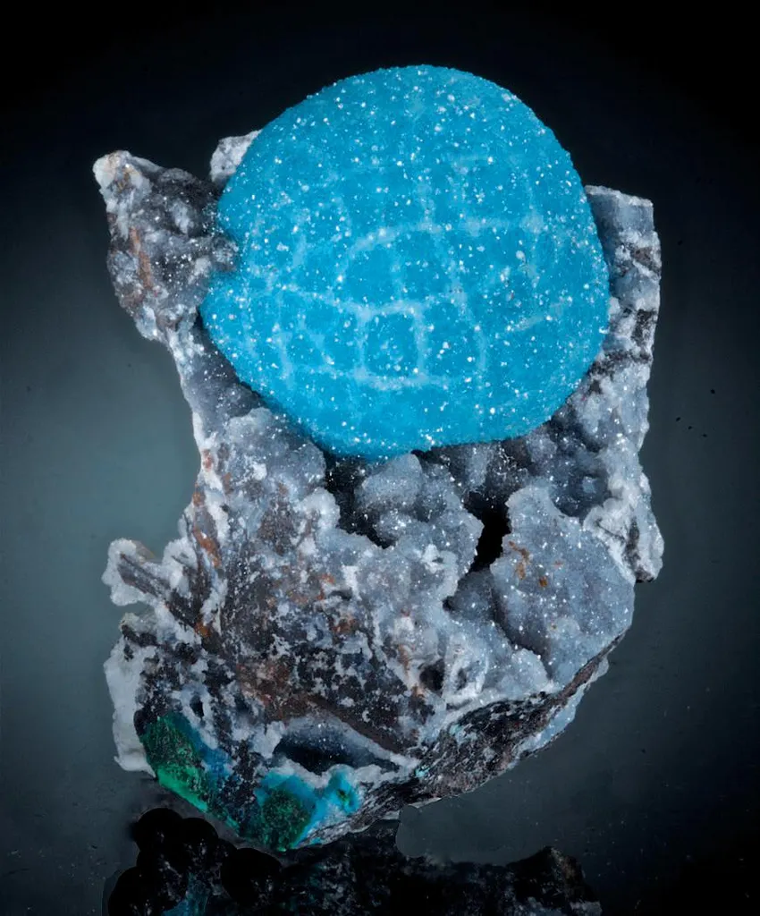 Drusy Quartz, Chrysocolla image