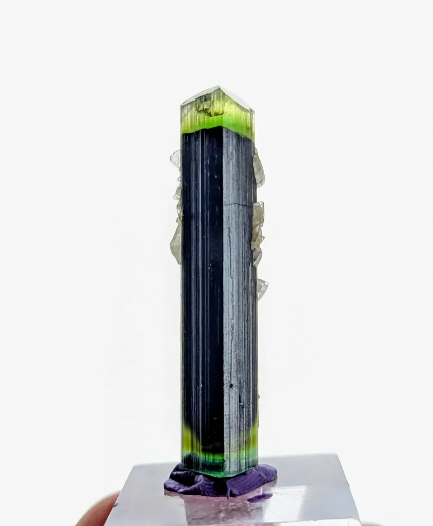 DT Green Tourmaline Crystal with Albite - image 9