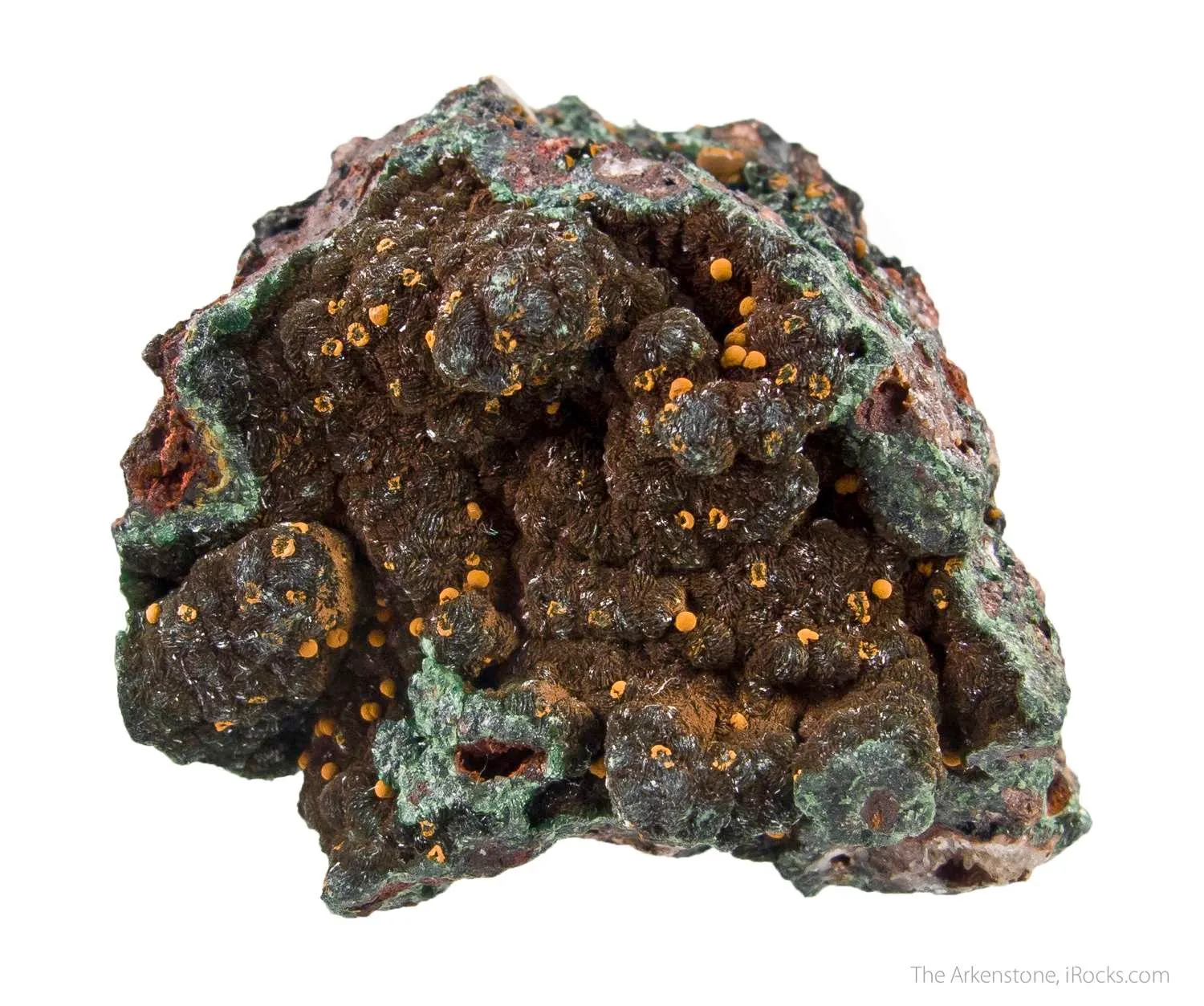 Dufrenite with Chalcosiderite and Chalcophyllite - image 1