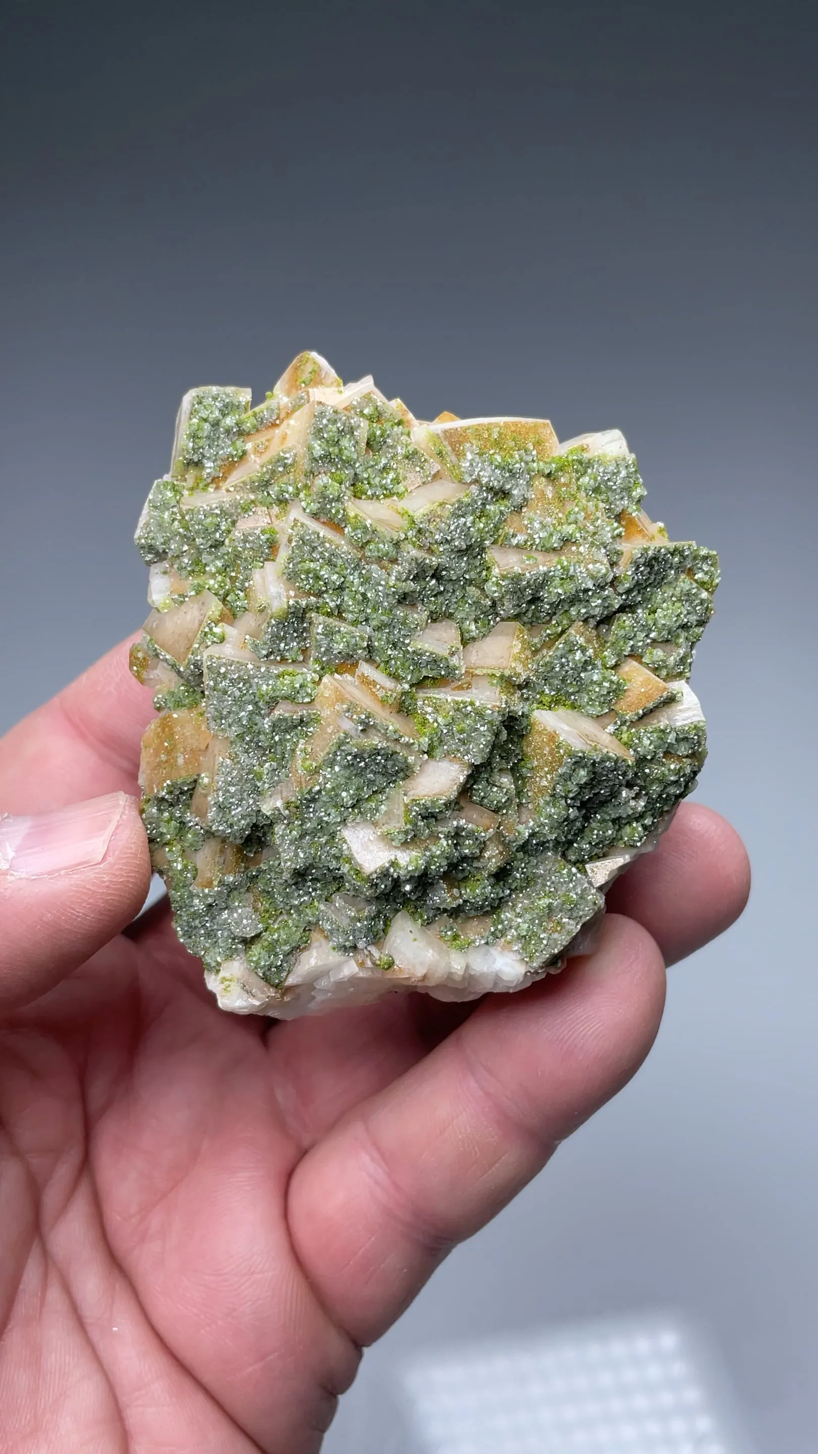 Duftite on Calcite - image 2