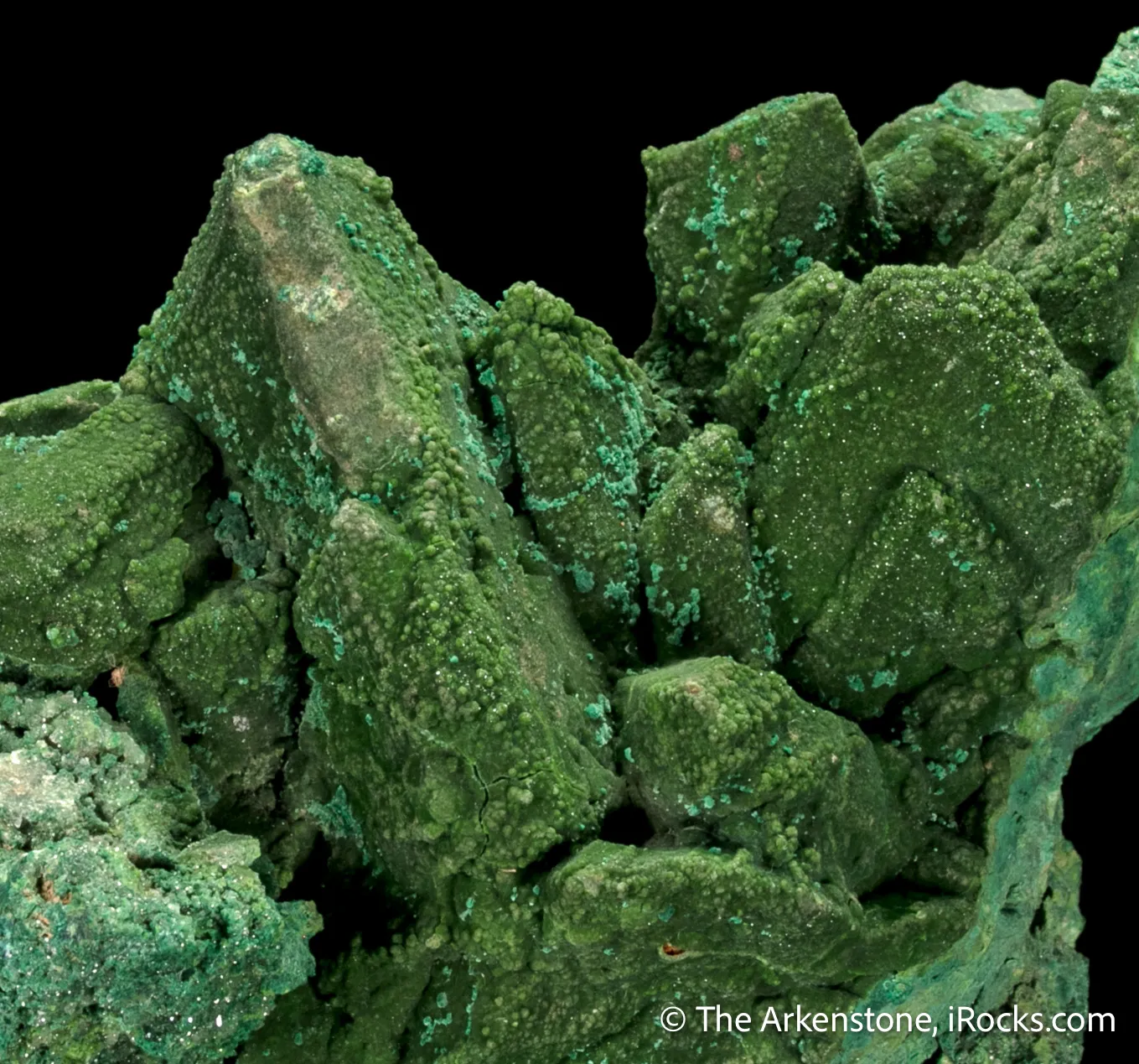 Duftite on Malachite ps. after Azurite - image 5