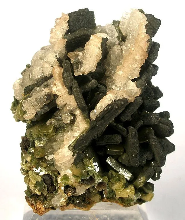Duftite, Wulfenite, Calcite image