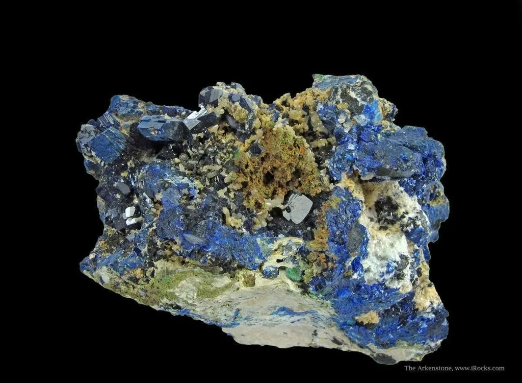 Dundasite, Azurite, and Cerussite image