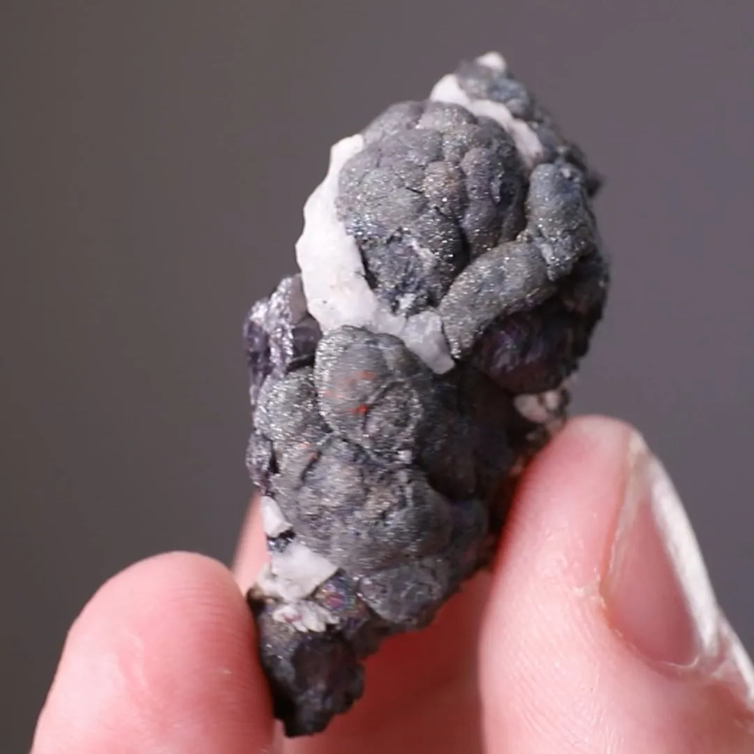 Dyscrasite and Proustite on NATIVE Arsenic - image 2