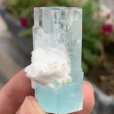 Eceptional Stepwise Blue Aquamarine Crystals Bunch from Pakistan - image 6