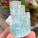Eceptional Stepwise Blue Aquamarine Crystals Bunch from Pakistan - image 7