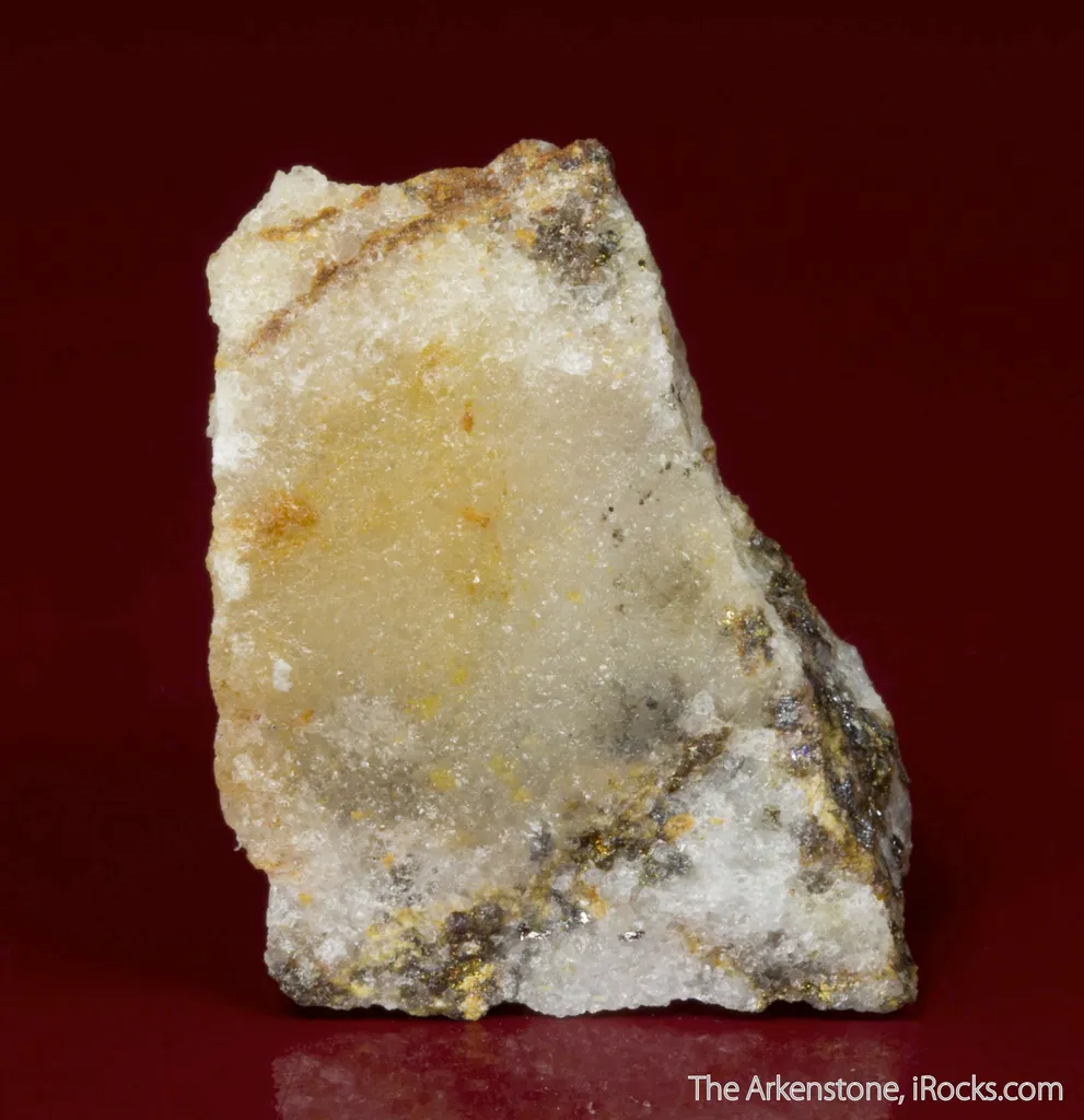 Eclarite (type locality) with Chalcopyrite on Quartz - image 3
