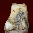 Eclarite (type locality) with Chalcopyrite on Quartz - image 1