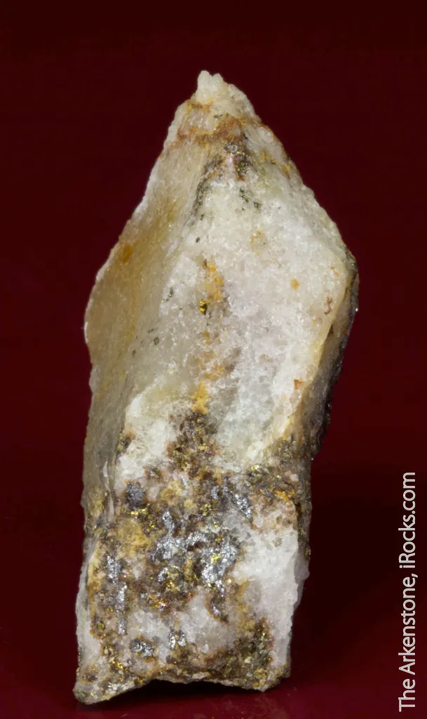 Eclarite (type locality) with Chalcopyrite on Quartz - image 4