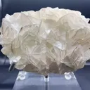 Edge‑lined Rose Calcite, Daye Hubei | Natural Petal‑shaped Cluster, Weak Fluorescent Mineral Specimen - image 2