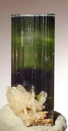 Elbaite, Albite (Var: Cleavelandite) image