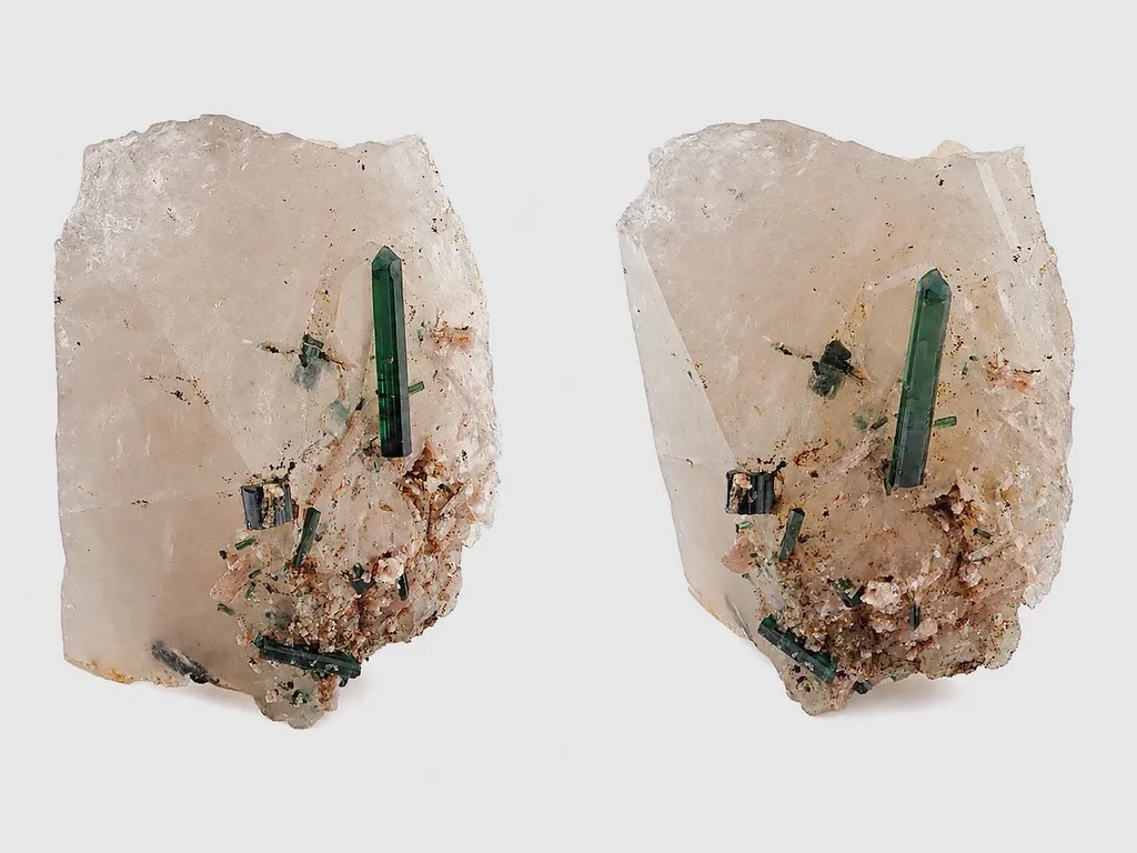 Elbaite and Quartz image