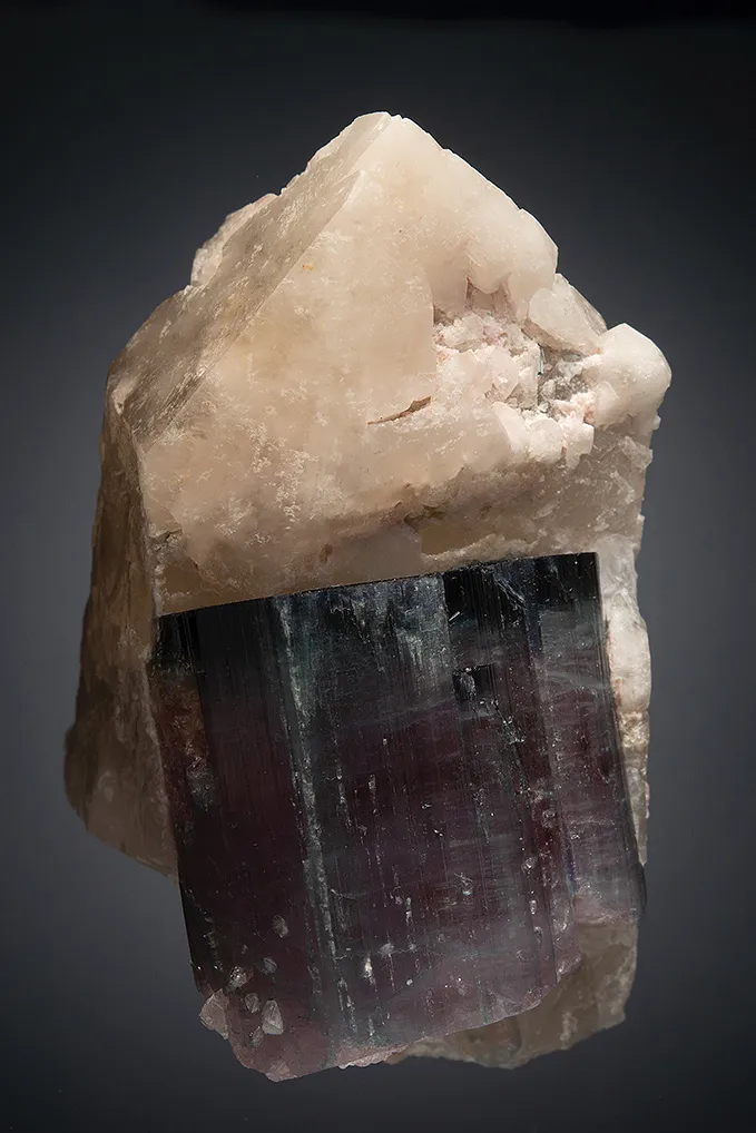 Elbaite "Blue Cap" with Quartz - image 4