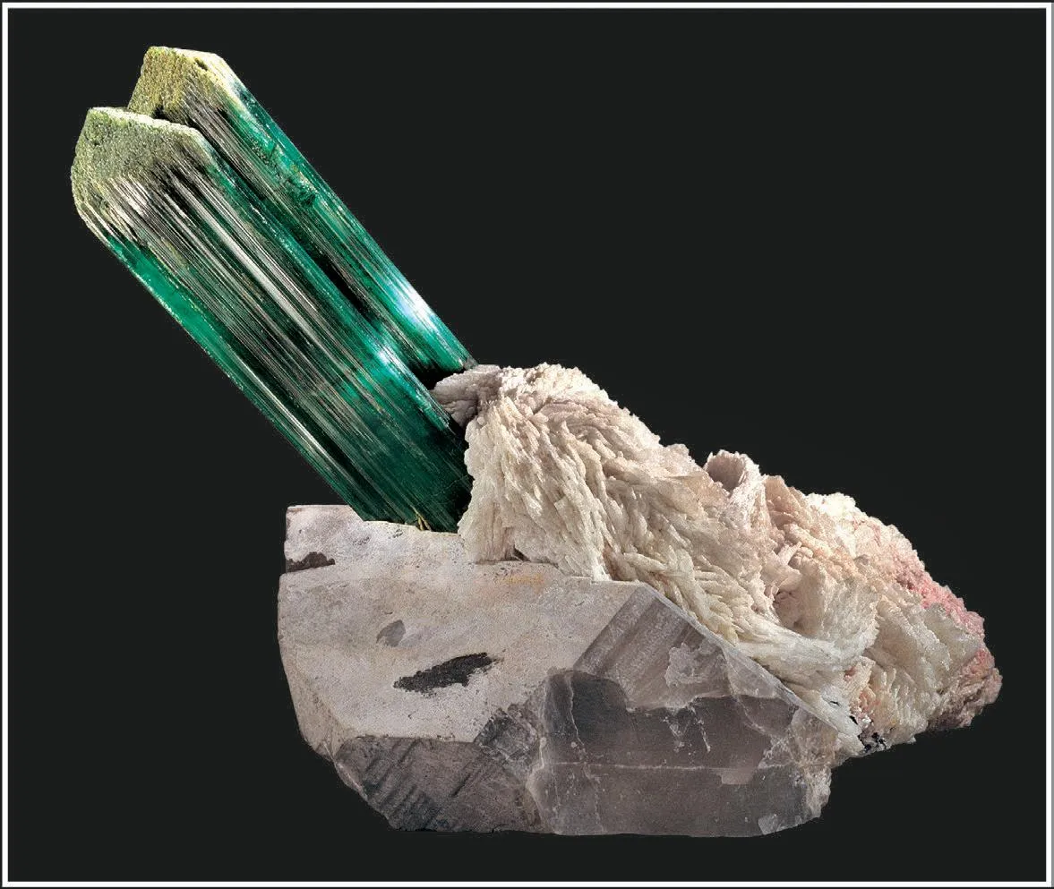 Elbaite, Cleavelandite (Albite), Lepidolite, Quartz - image 1