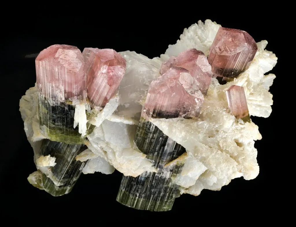 Elbaite, Cleavelandite, Quartz image