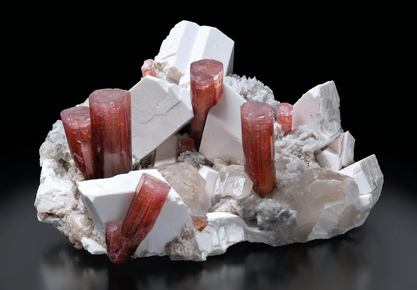 Elbaite, Feldspar - image 1