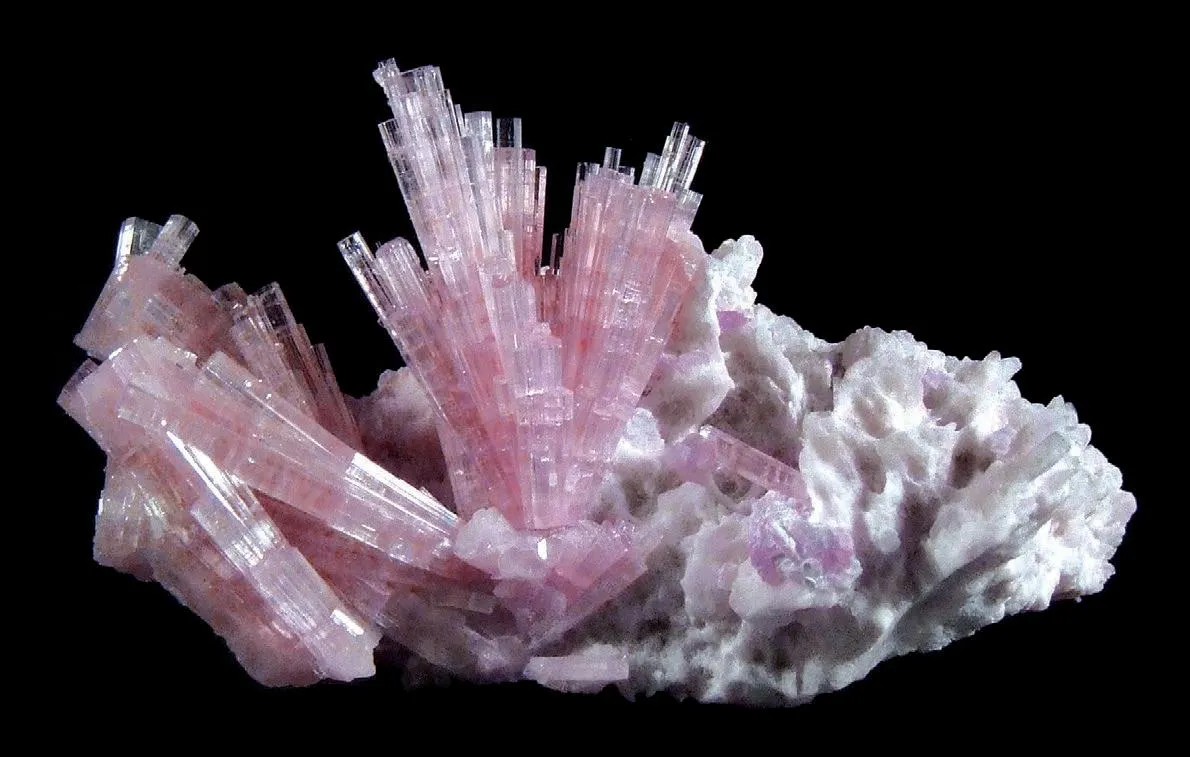 Elbaite, Feldspar, Lepidolite - image 1