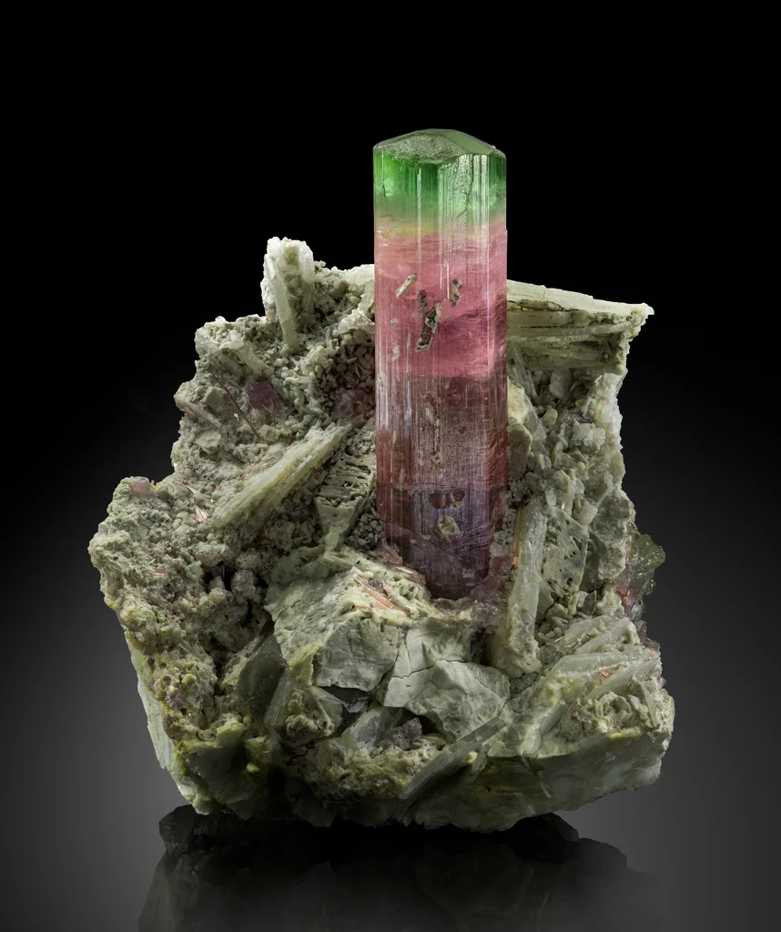 Elbaite from Himalaya Mine, San Diego County, California, USA image
