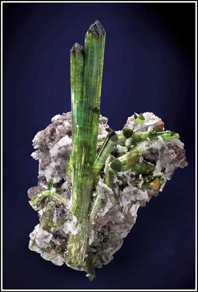 Elbaite, Lepidolite, Albite image