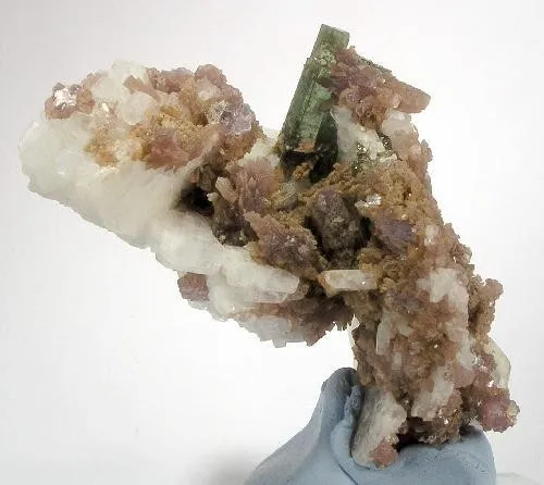 Elbaite, Lepidolite, Albite image