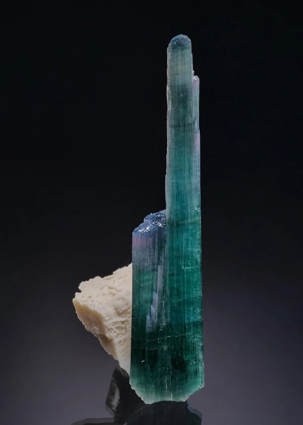 Elbaite on Feldspar - image 1