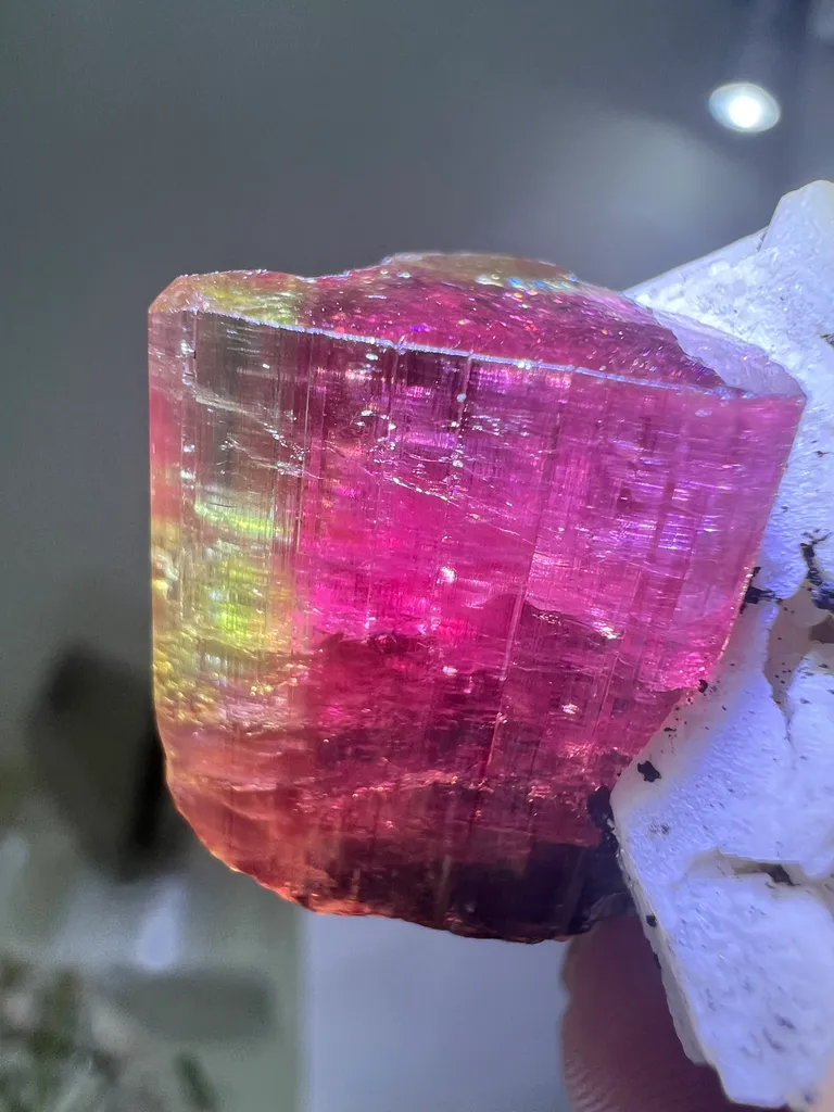 Elbaite on Matrix from Barra do Salinas with Custom Stand - 10038 - image 6