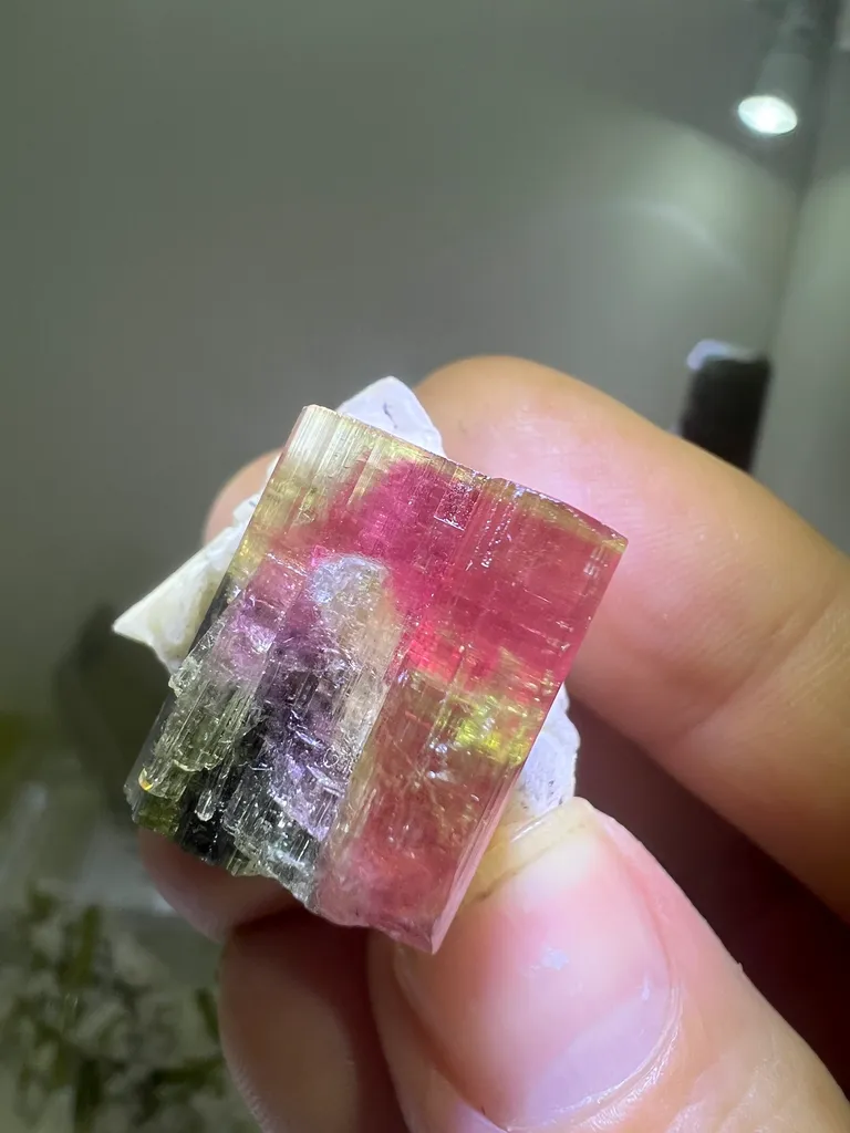 Elbaite on Matrix from Barra do Salinas with Custom Stand - 10038 - image 2