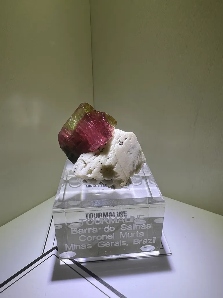 Elbaite on Matrix from Barra do Salinas with Custom Stand - 10038 - image 8