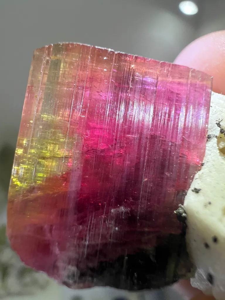 Elbaite on Matrix from Barra do Salinas with Custom Stand - 10038 - image 3
