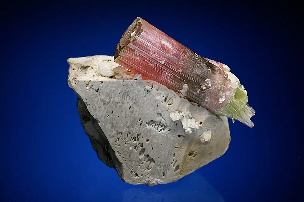 Elbaite on Microcline - image 4