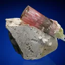 Elbaite on Microcline - image 4