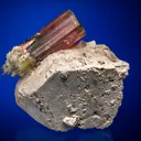 Elbaite on Microcline - image 1