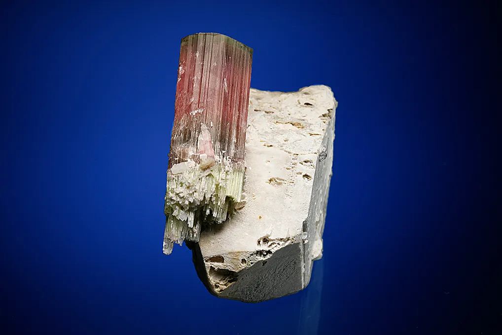 Elbaite on Microcline - image 2
