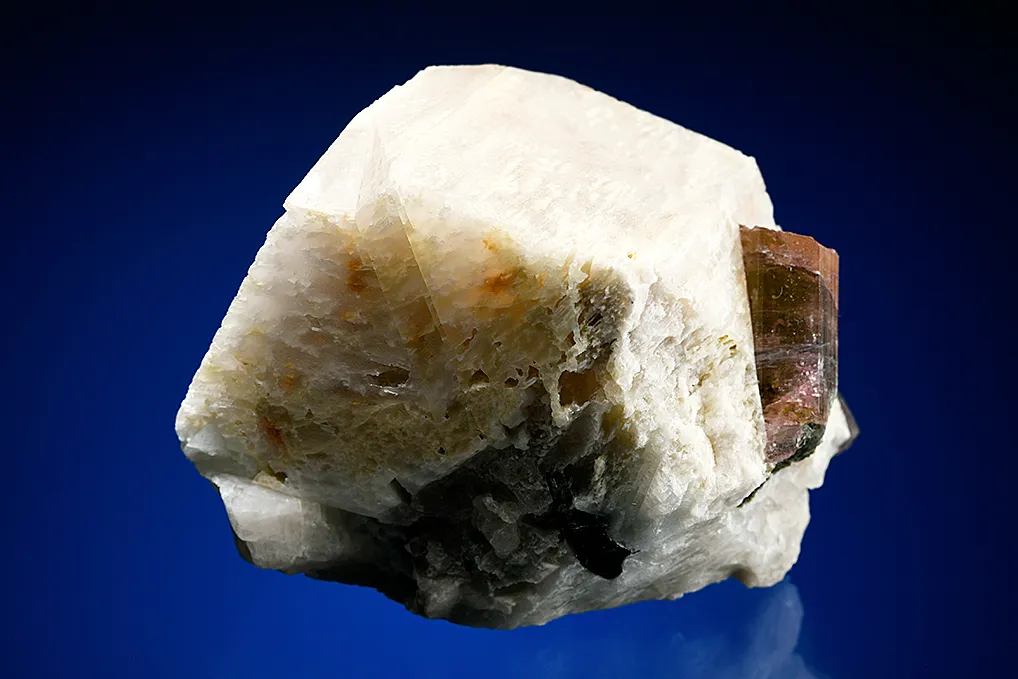 Elbaite on Microcline (Manebach twin) - image 3