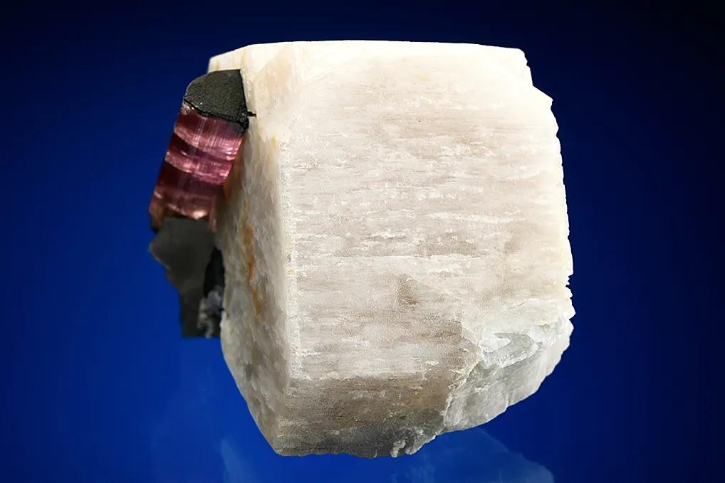 Elbaite on Microcline (Manebach twin) - image 4