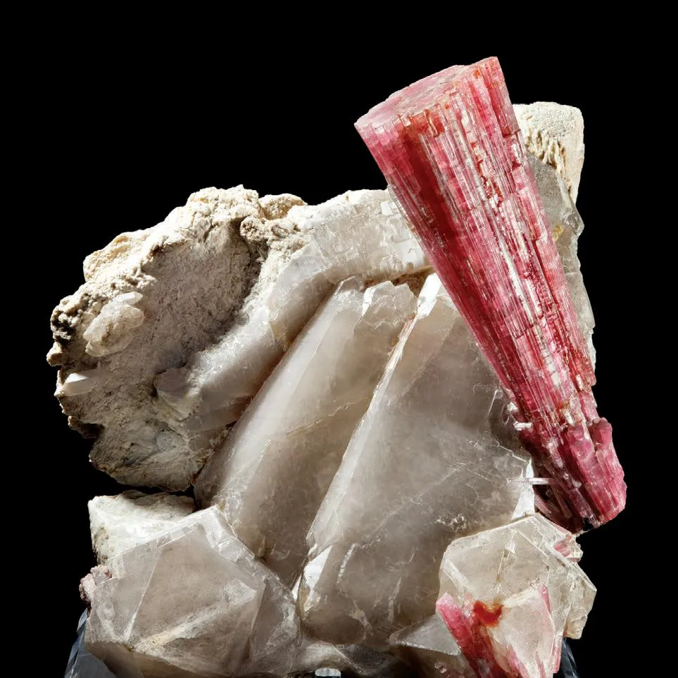 Elbaite on Quartz - image 1