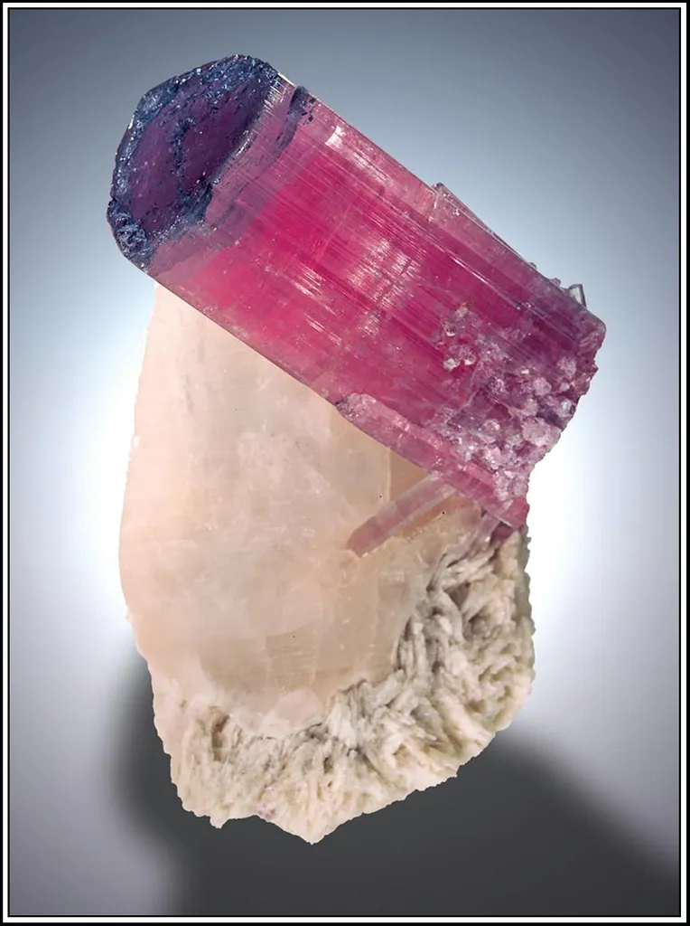 Elbaite on Quartz image