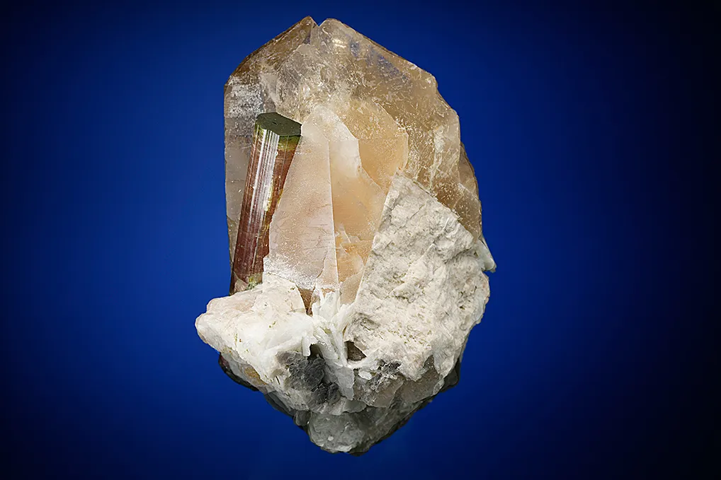 Elbaite on Quartz - image 4