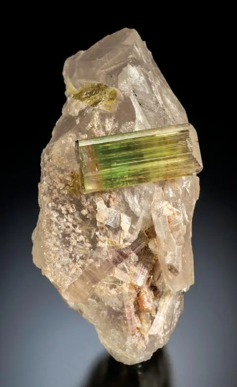 Elbaite on Quartz - image 1