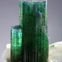 Elbaite on Quartz with Lepidolite - image 1