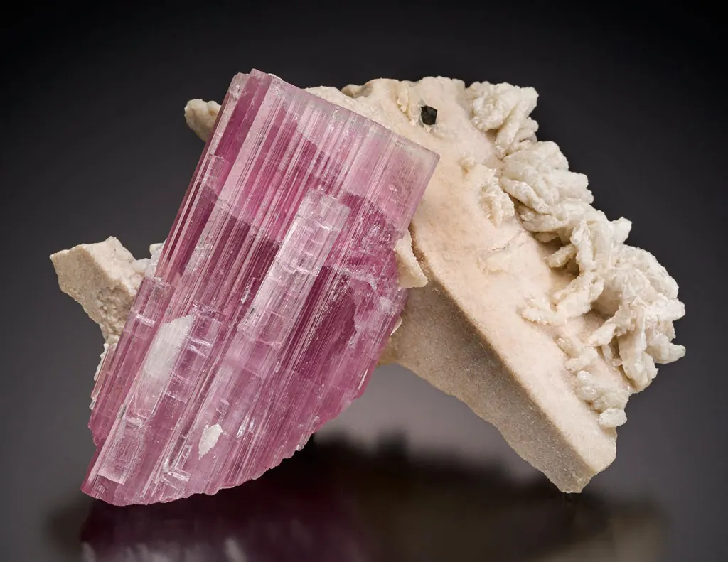 Elbaite, Orthoclase, Albite image