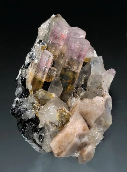 Elbaite, Orthoclase, Quartz - image 1
