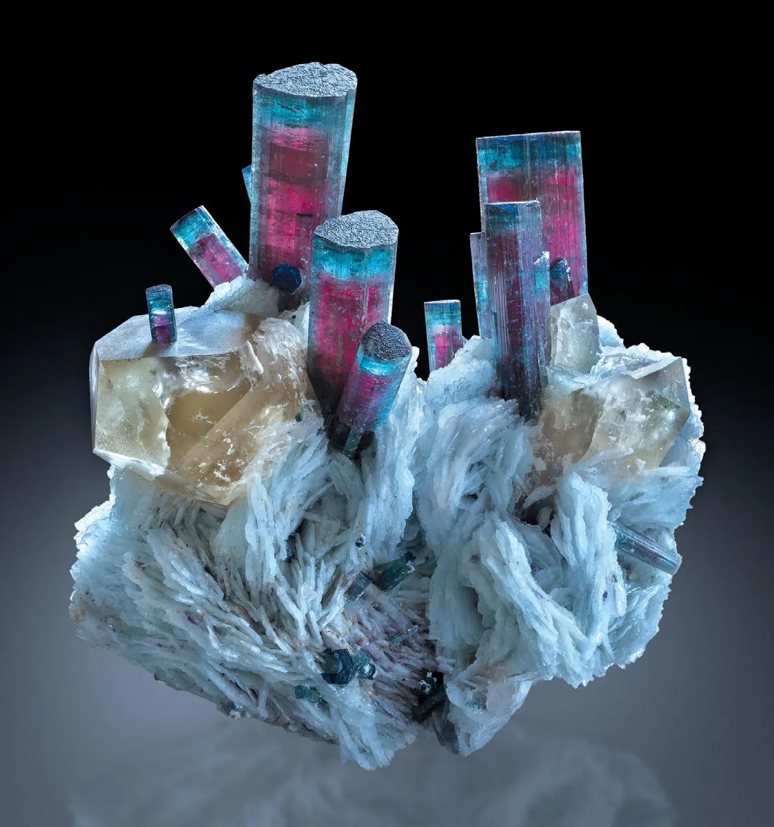 Elbaite, Quartz - image 1